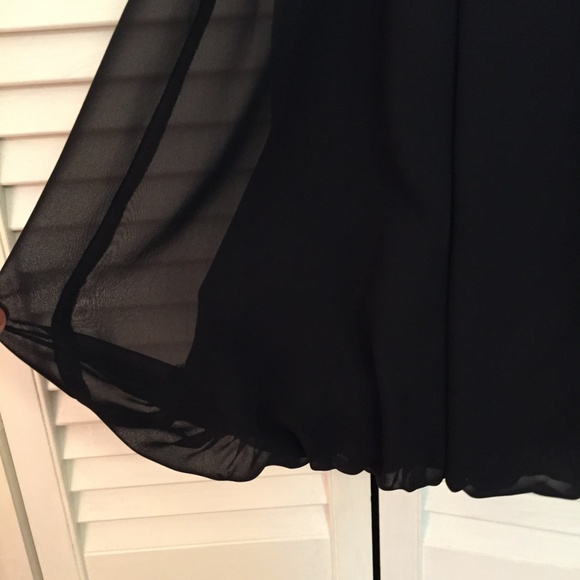 Sleeveless chiffon lined black dressy dress - Picture 5 of 8